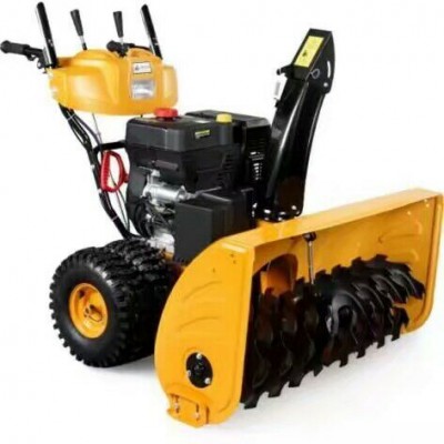 Family use brand walk behind mini snow cleaning snow sweeper machine